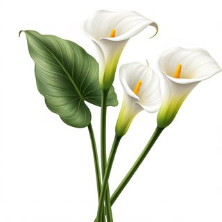 white calla lilies