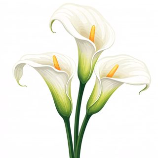 white calla lilies