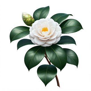 white camellia blossom