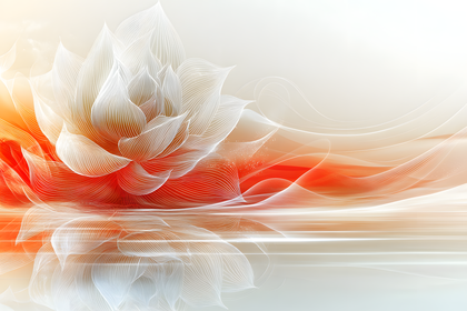 Elegant White Flower Art