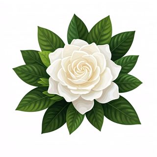 white gardenia flower
