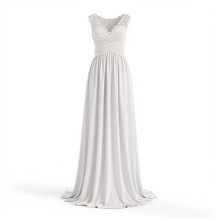 white wedding dress