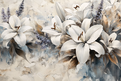 Elegant White Lilies
