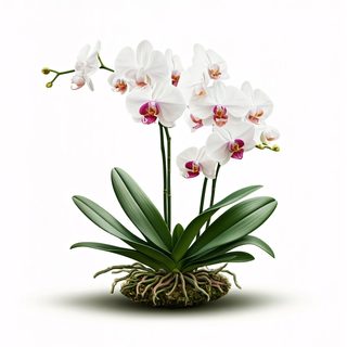 white orchid plant
