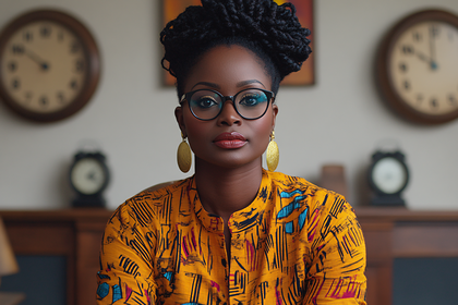 Elegant Woman With Glasses