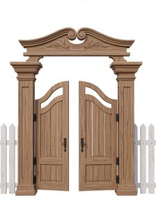 wooden garden gate