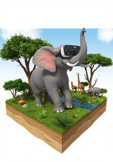 elephant vr diorama