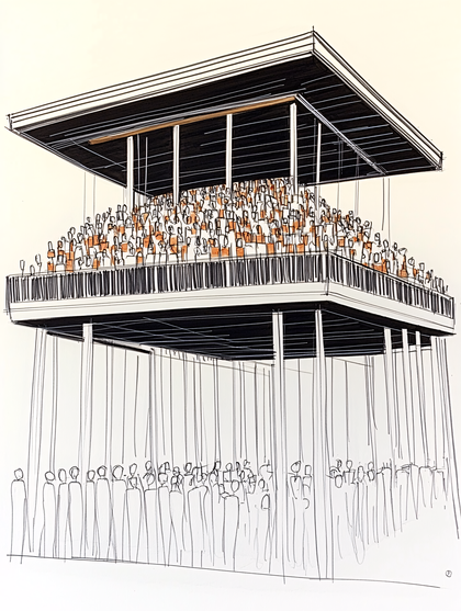 Elevated Audience Sketch