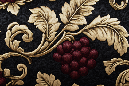 Embossed Floral Grape Pattern