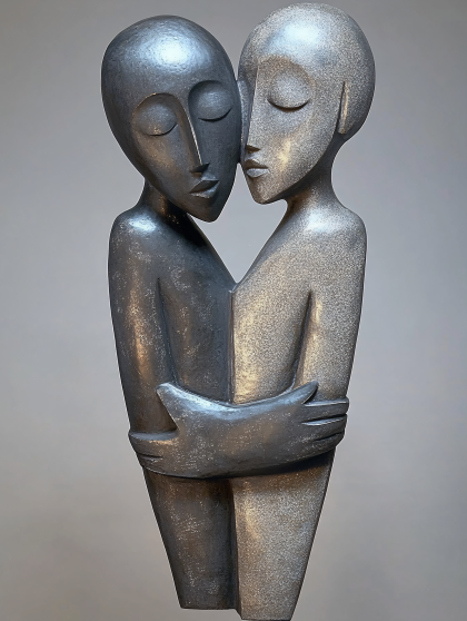 Embracing Figures Sculpture