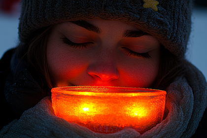 Embracing Warmth on a Cold Day