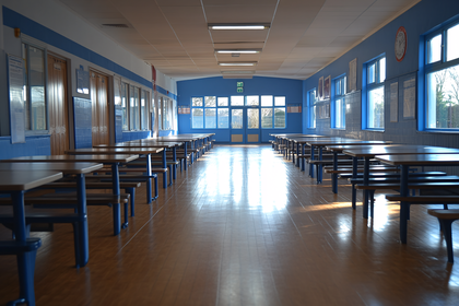 Empty School Cafeteria