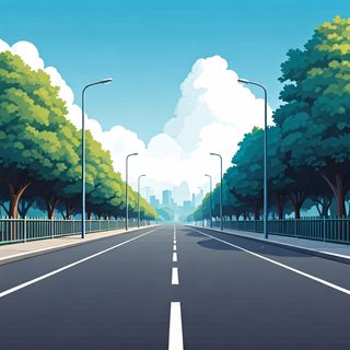 urban road landscape