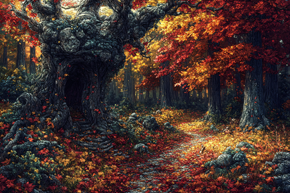 Enchanted Autumn Path