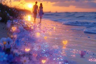 Enchanted Beach Sunset Romance