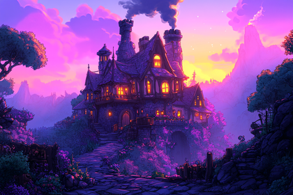 Enchanted Dusk Castle