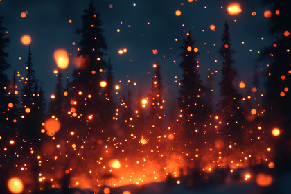 Enchanted Forest Night Orbs