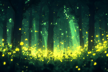 Enchanted Luminous Forest