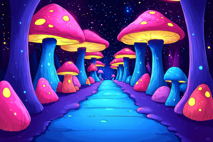 Enchanted Mushroom Path