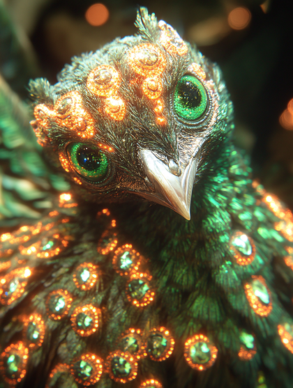 Enchanted Peacock Portrait