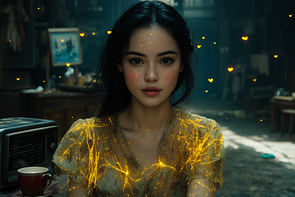 Enchanted Portrait with Golden Light