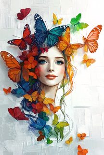 Enchanting Butterfly Portrait