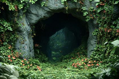Enchanting Cave Entrance