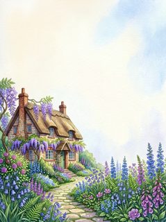 country cottage garden
