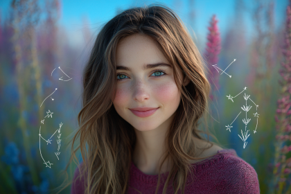 Enchanting Girl in Floral Field