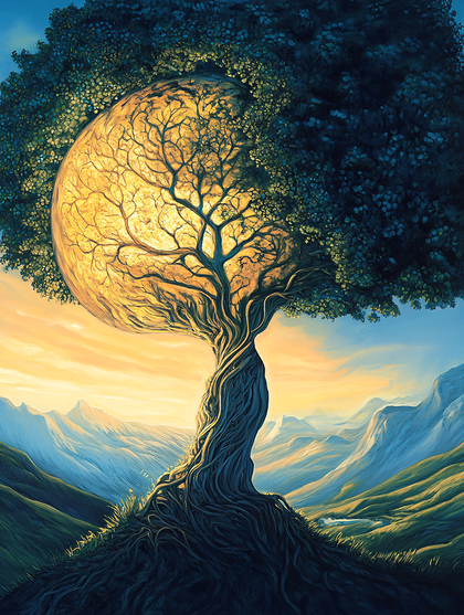 Enchanting Mountain Tree