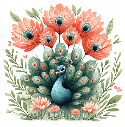 Enchanting Peacock Display