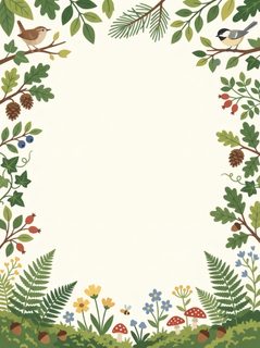 woodland forest border