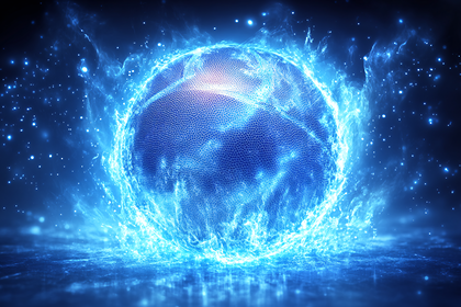 Energetic Glowing Sphere
