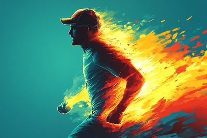Energetic Runner Silhouette