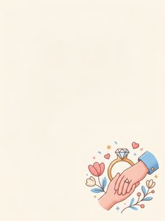 Engaged Hands Flowers