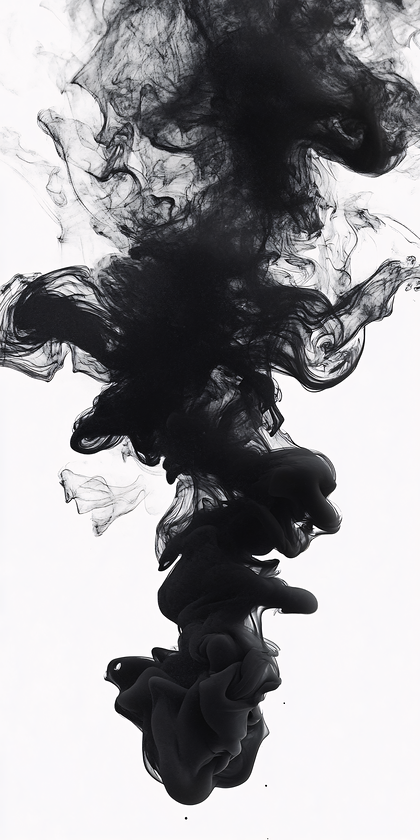 Ethereal Black Ink Cloud