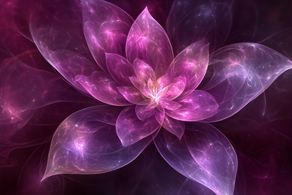 Ethereal Blossom in Pink and Purple