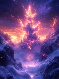 celestial lava landscape