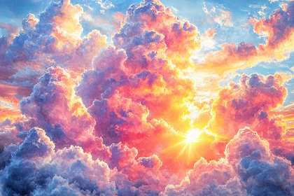 Ethereal Cloudscape at Sunset