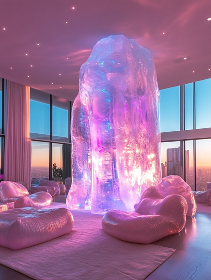 Ethereal Crystal Lounge Interior