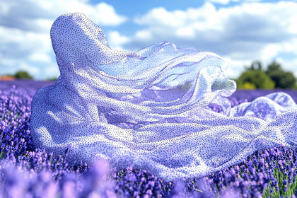Ethereal Lavender Field