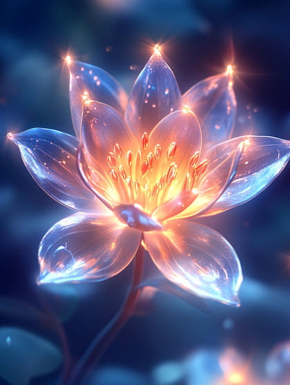 Ethereal Lotus Bloom