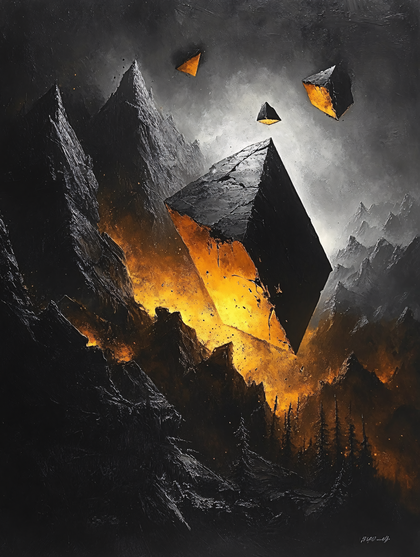 Ethereal Mountain Geometry