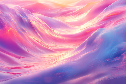 Ethereal Pink and Purple Waves