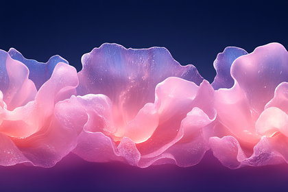 Ethereal Pink and Purple Waves