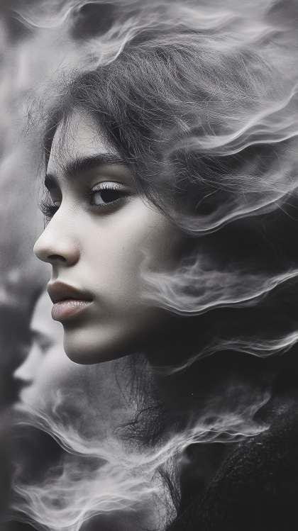 Ethereal Profile Portrait