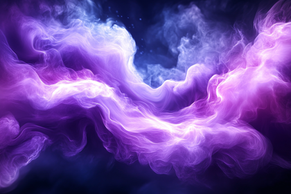 Ethereal Purple and Blue Nebula