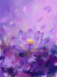 purple lotus art