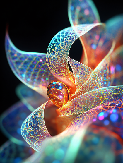 Ethereal Ribbon Sculpture
