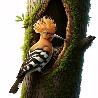 hoopoe bird tree